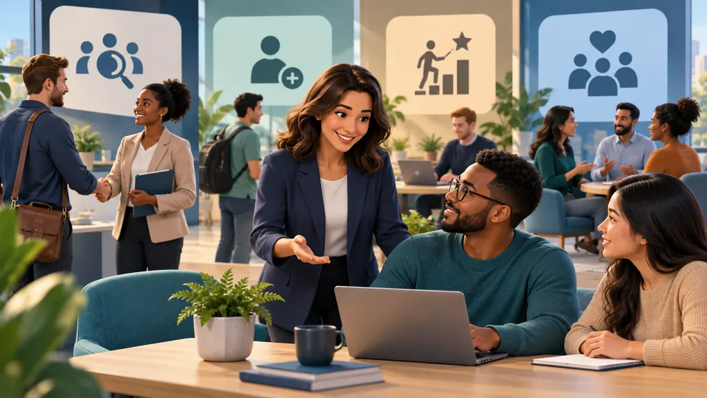 Une équipe de ressources humaines accompagne plusieurs collaborateurs