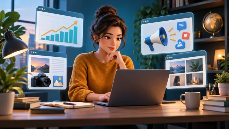 Une professionnelle apprend le marketing digital à travers un projet concret